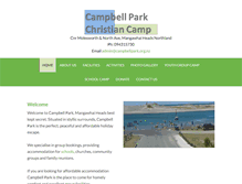Tablet Screenshot of campbellpark.org.nz